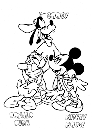 mickey mouse coloring page 1