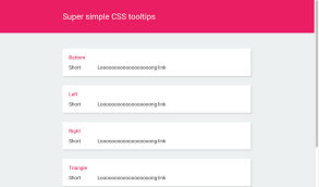 Super Simple Css Tooltips By Mildrenben On Codepen Css