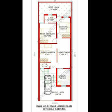 20x60 House Plan 1200 Square Feet