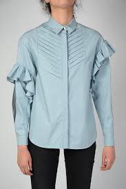 Drome Women Shirts Sz S Light Blue Blouse Long Sleeve Sequins Blue S Standar Ebay