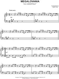Music notes for individual part sheet music by toby fox : Megalovania From Undertale Sheet Music Easy Piano Piano Solo In D Minor Download Print Sku Mn0197011