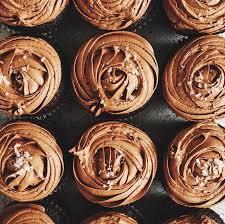 chocolate cupcakes with patron frosting