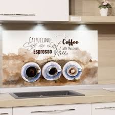 Splash Guard Kitchen Stove Coffee Motif