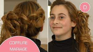 Coiffure de petite fille pour un mariage - Tuto coiffure - YouTube