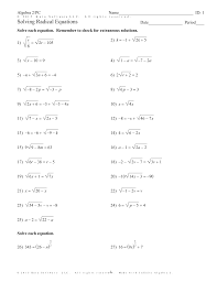 Therefore, it is necessary to monitor changes in the kuta software infinite algebra 2 answer key and to update it in a timely manner. Infinite Algebra 2 Solving Radical Equations