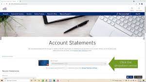 citi credit card statements