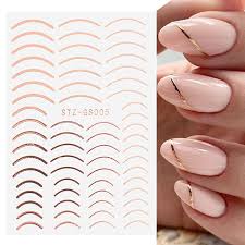 line nail art stickers decals 3d
