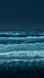 Night Waves Ocean Wallpaper Sea