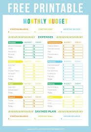 Get Your Finances In Order With This Free Printable Budget Sheet