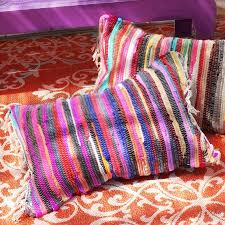 no sew rag rug pillows how to make a