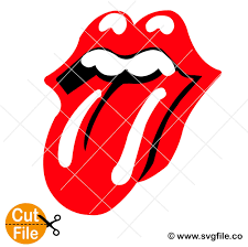 rolling stones svg lips tongue logo