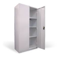 large steel cupboard with secure