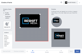 If you are on the desktop computer the file search windows will appear. How To Use Facebook Frames To Promote Your Brand Reshift Media