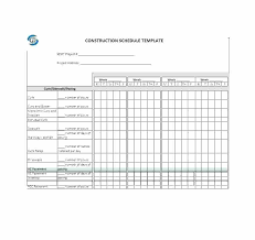 Software Project Schedule Template