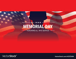 memorial day banner design with solr