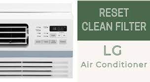 how to reset clean filter on lg air