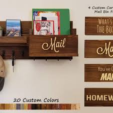 Carved Text Mail Bin Restyled Farmhouse