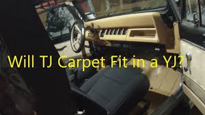 will jeep tj carpet fit in a jeep yj