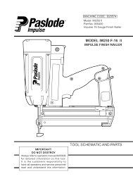 model im250 f 16 ii tool schematic and