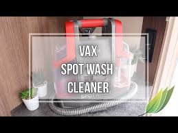 vax spot wash in the caravan you