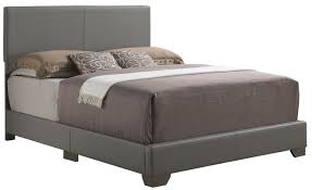 All cases are mitered, dowelled and corner blocked to provide lasting durability to this bedroom set. Aaron Upholstered Bed Gray By Glory Furniture Furniturepick
