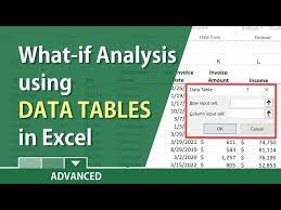 what if ysis in excel with a data