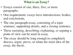 ppt three paragraph essay writing powerpoint presentation id  what is an essay