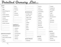 Free Grocery List Template Printable Templates Shopping A