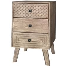 Our nightstands come in several sizes, colours and silhouettes. Mahi 3 Drawer Bedside Table Wooden Bedside Tables Bedside Tables