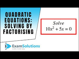 Algebra Quadratic Equations