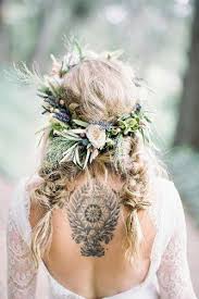 Dreaming of wearing flowers as a hair accessory on your wedding day? Wedding Hairstyles Romantic Flower Crown Wedding Hairstyles