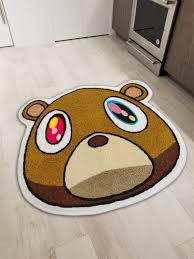kanye west graduation bear floor mat