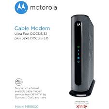 Commscope is the global leader in cable home devices. Motorola Mb8600 Docsis 3 1 Ultra Fast Cable Modem 1 Gbps Comcast Xfinity Time Warner Cable Fast Server Corp Www Srvfast Com