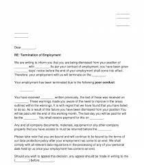 employee dismissal letter template
