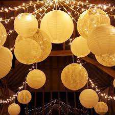 white paper lanterns