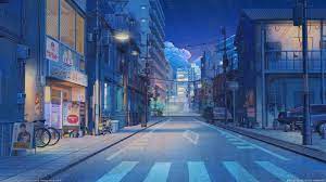 Japanese Anime Street 1080p Wallpapers ...