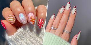 34 simple christmas nails easy
