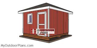 12x12 shed with hip roof plans
