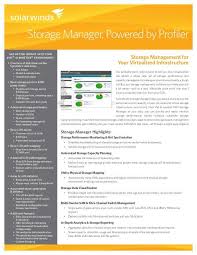 storage resource monitor datasheet