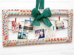 Spring Fabric Wrapped Photo Frame