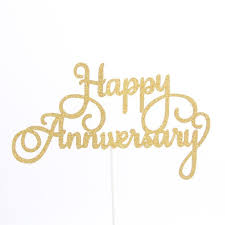 Check out our cupcake toppers selection for the very best in unique or custom, handmade pieces from our декор для вечеринок shops. Gold Color Happy Anniversary Cake Topper Buy Online At Best Prices In Pakistan Daraz Pk