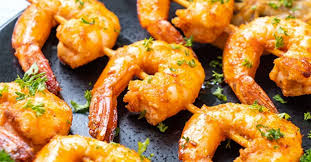 garlic grilled shrimp skewers z