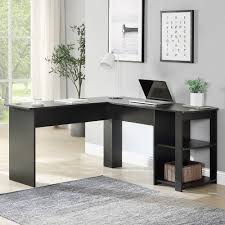 Sometimes, you will lose patience. Inbox Zero Home Office L Shaped Corner Computer Desk Study Workstation Furniture With 2 Open Storage Bookshelves No Tool Assemble Required Wayfair