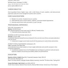 To get started, review information on the different parts of a resume and what is included in each element. High School Graduate Resume Example And Writing Tips
