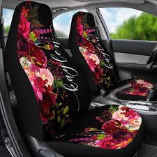 Monogrammed Car Seat Covers Wine