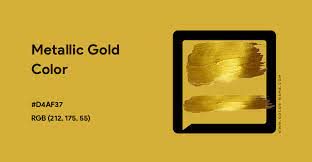 Metallic Gold Color Hex Code Is D4af37