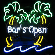 Open Neon Sign Glass Neon Light Signs