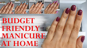 manicure using essence nail polishes