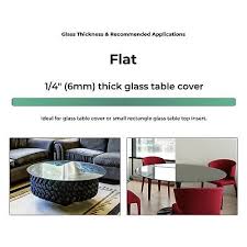 Round Clear Tempered Glass Table Top 1