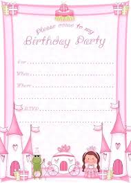 Girl Party Invitation Templates Free Soulective Co